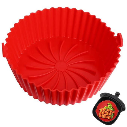 Air Fryer Silicone Baking Tray Reusable  Mold