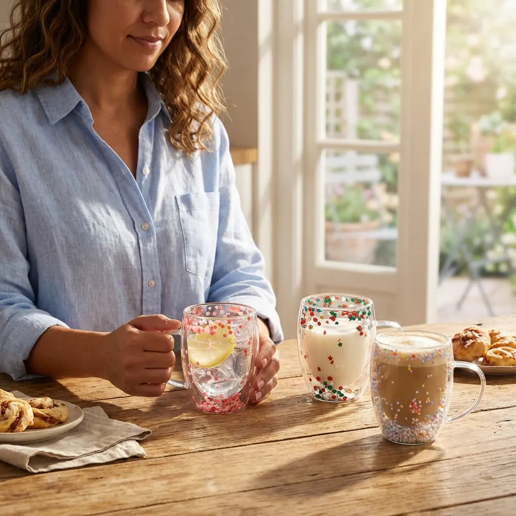 Double Walled Glass Mugs