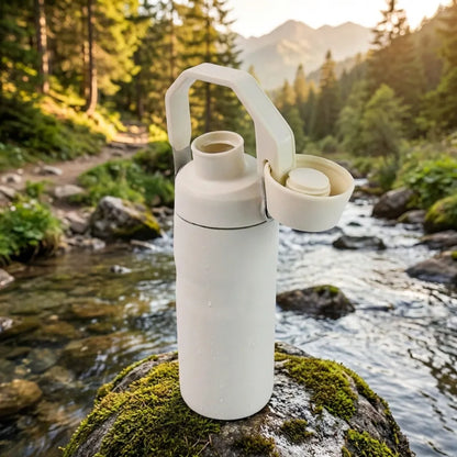 Cream Glimmer Water Bottle (500 ML)