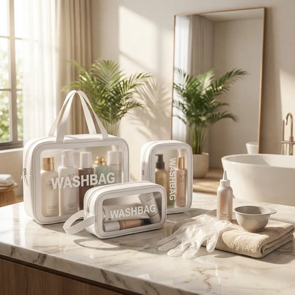 Waterproof Toiletry Travel Bags (Combo of 3)