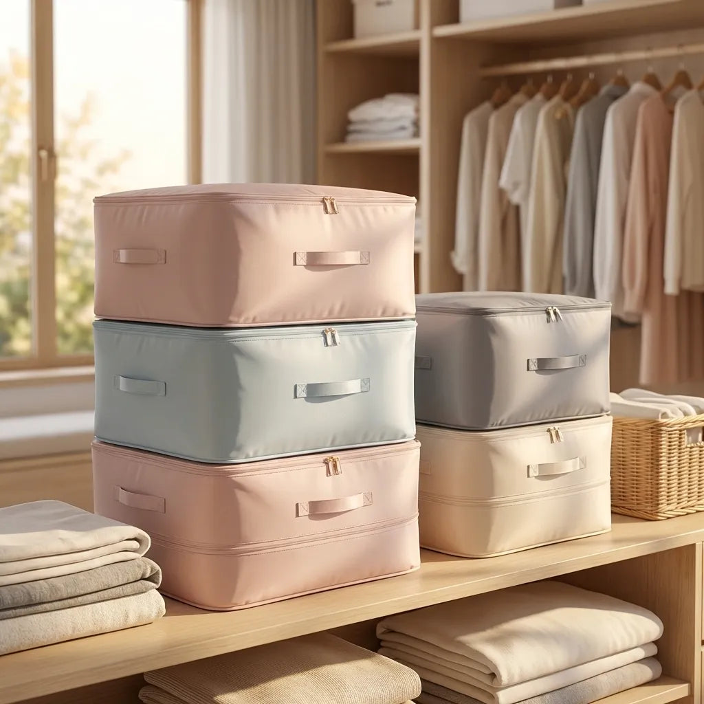 Storage Space Saving Self Compression Organizer