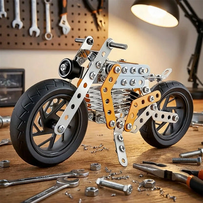 Metal DIY Bike Construction Kit – 162 Pcs