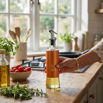 Auto-Close Oil Dispenser