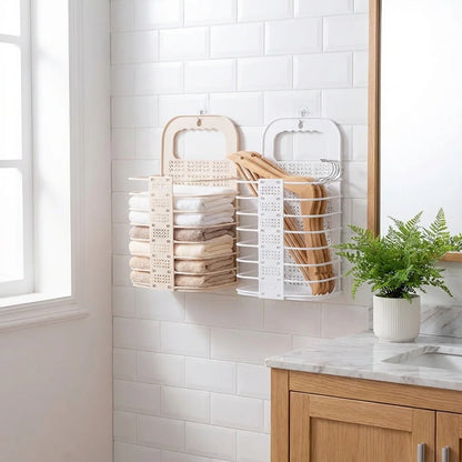 Wall-Mounted Collapsible Laundry Basket