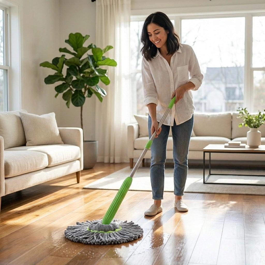 Self-Twisting Rotating Mop