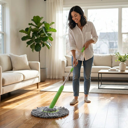Self-Twisting Rotating Mop