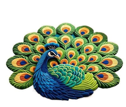 Peacock Non-Slip Mat Set