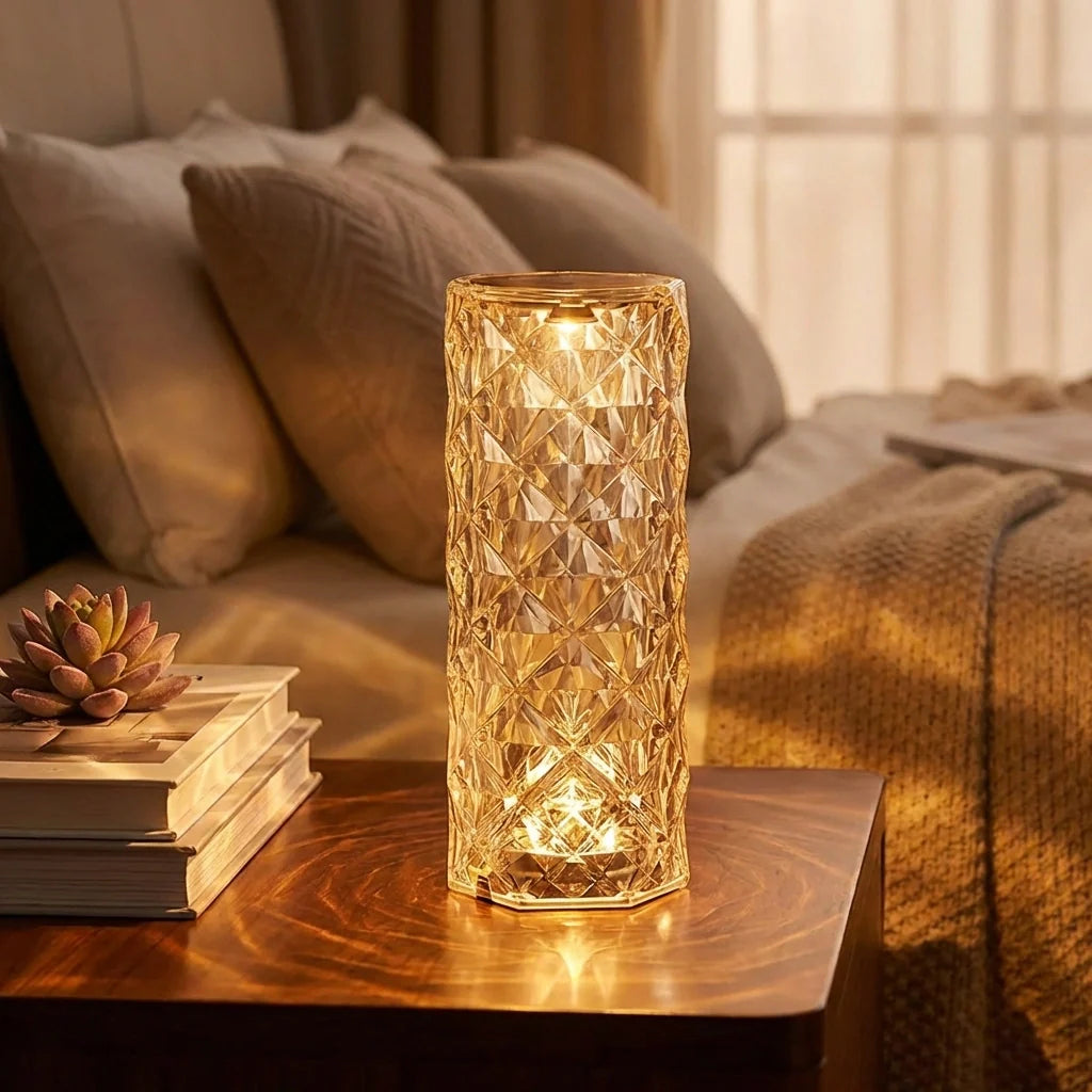 Crystal Rose Lamp