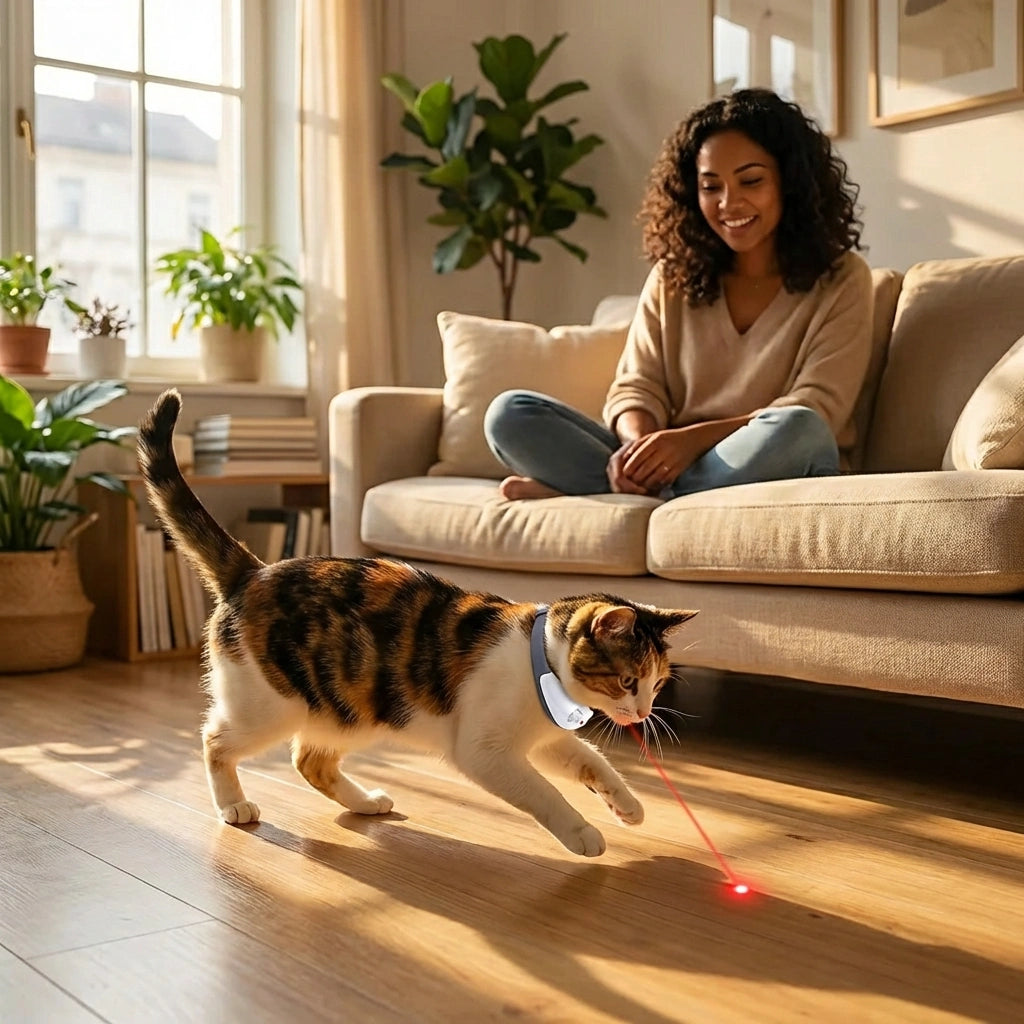 Pet Laser Collar Self Teasing Toy