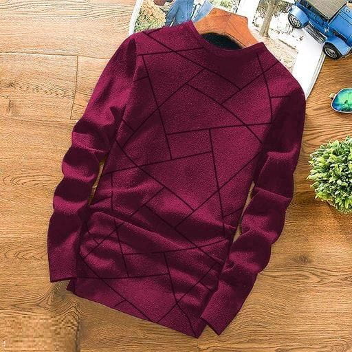 Cotton Blend Solid Full Sleeves T Shirts