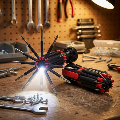 Screwdriver- 8 in 1 Screwdriver Interchangeable Bits Tool Set