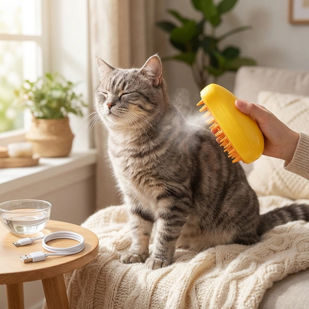 3-in-1 Steamy Pet Brush