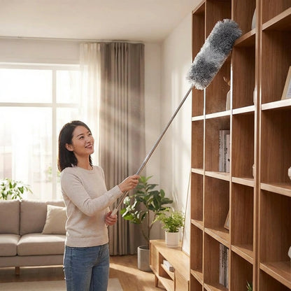 Flexible Mop Duster for Quick and Easy Cleaning with Long Rod