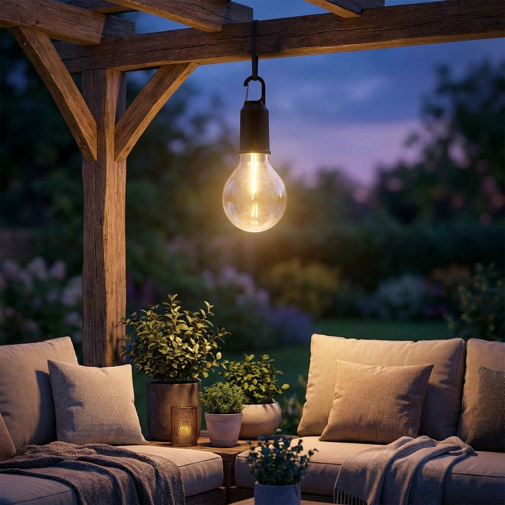 Decorative Hanging Bulb with 3 Modes Tent Lamp for Camping Pack of 1