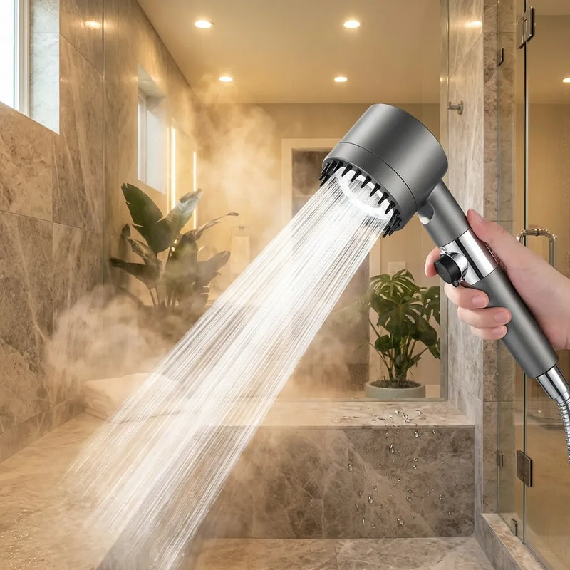 High Pressure 3-Setting Filtration Shower Head