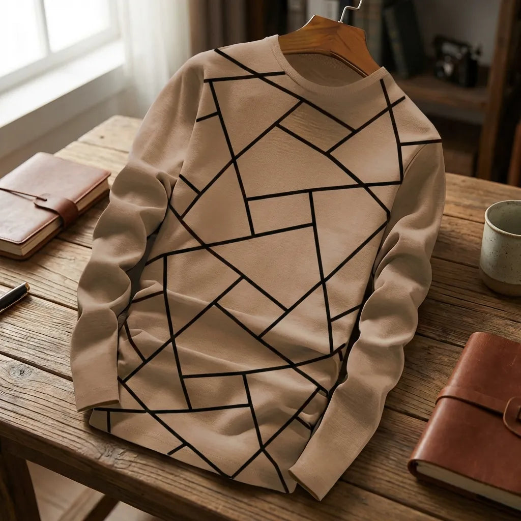 Cotton Blend Printed Full Sleeves Regular Fit Sweatshirts