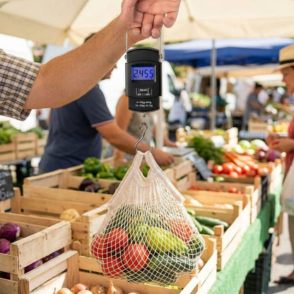 50 Kg Digital LCD Display Weighing Scale (Black)