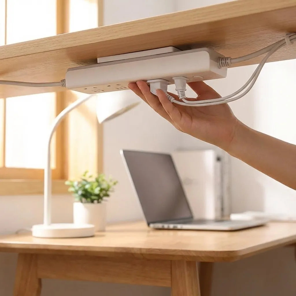 Self Adhesive Power Strip Holder (Pack of 4)
