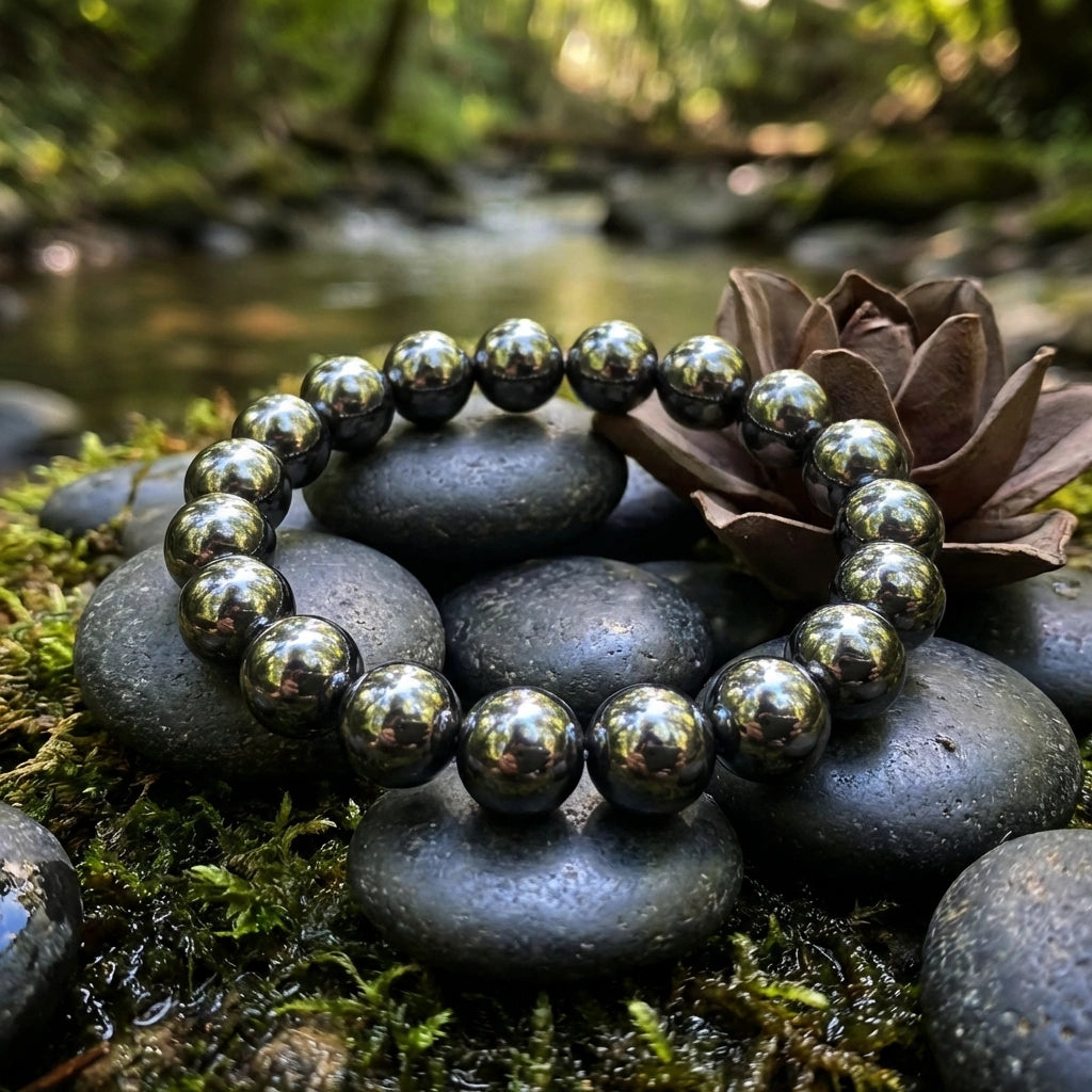 Magnetic Hematite Bracelet Set