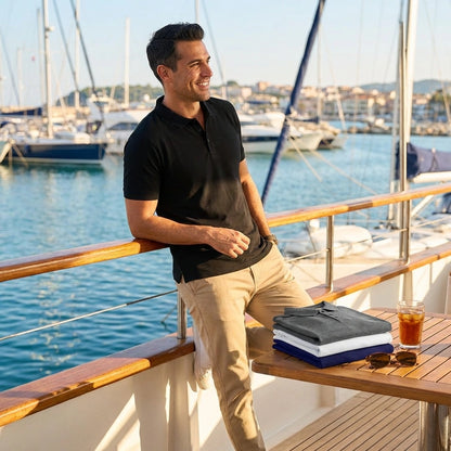 Poly Matte Solid Half Sleeves Mens Polo T-Shirt Pack Of 4