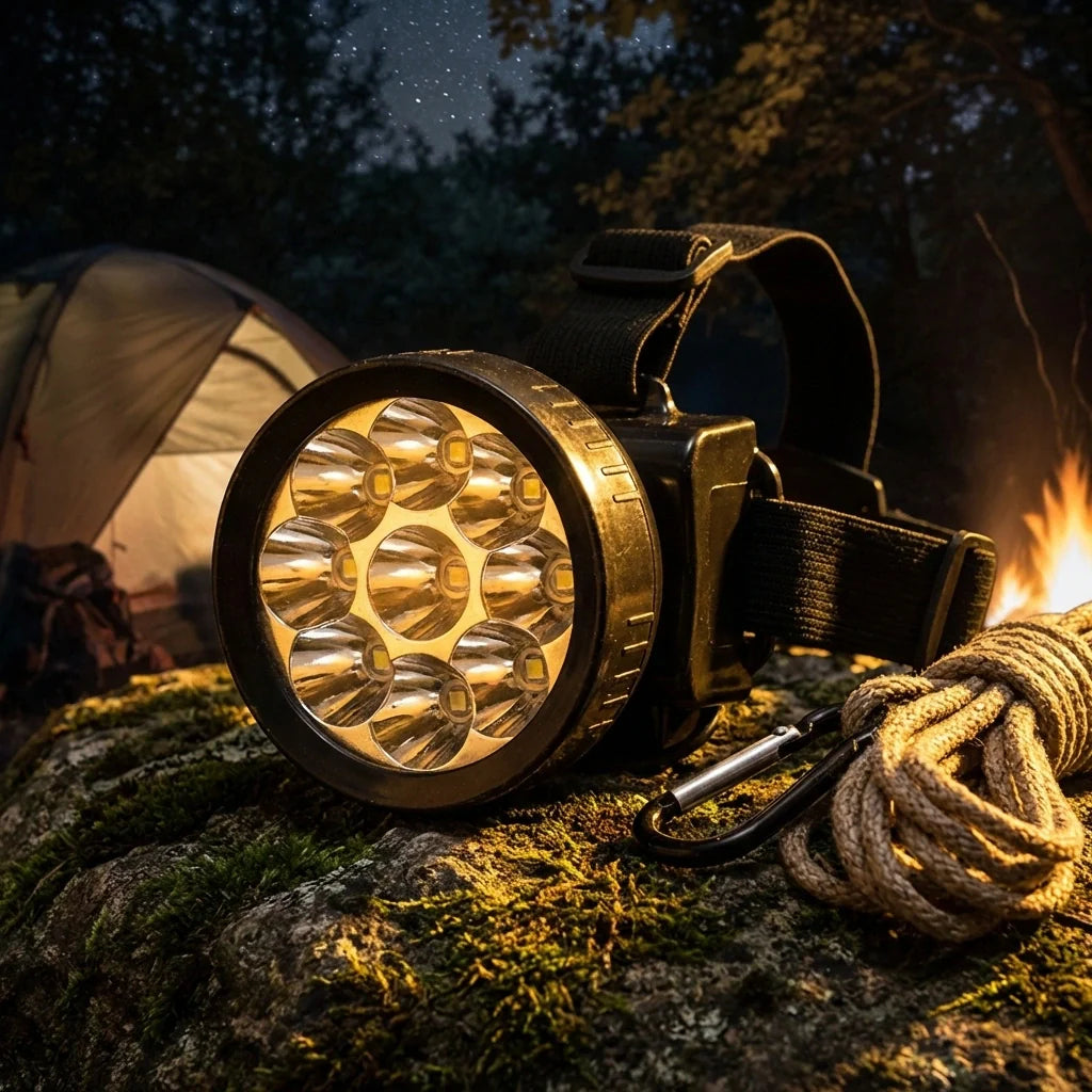 Rechargeable 9-LED Headlamp