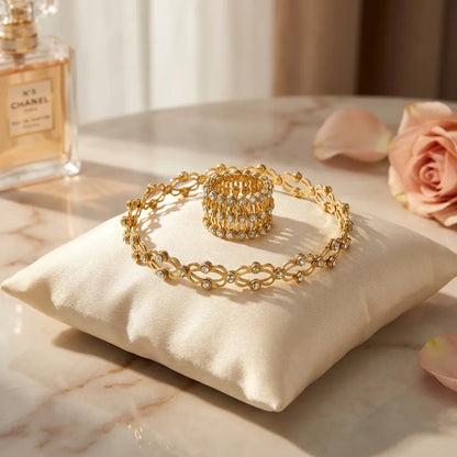 Stretchable 2 In 1 Ring Bracelet