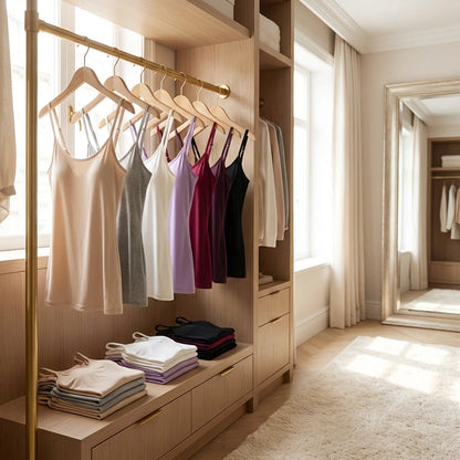 Women's Loose Cami with Built-in Tank Top (Pack of 2)