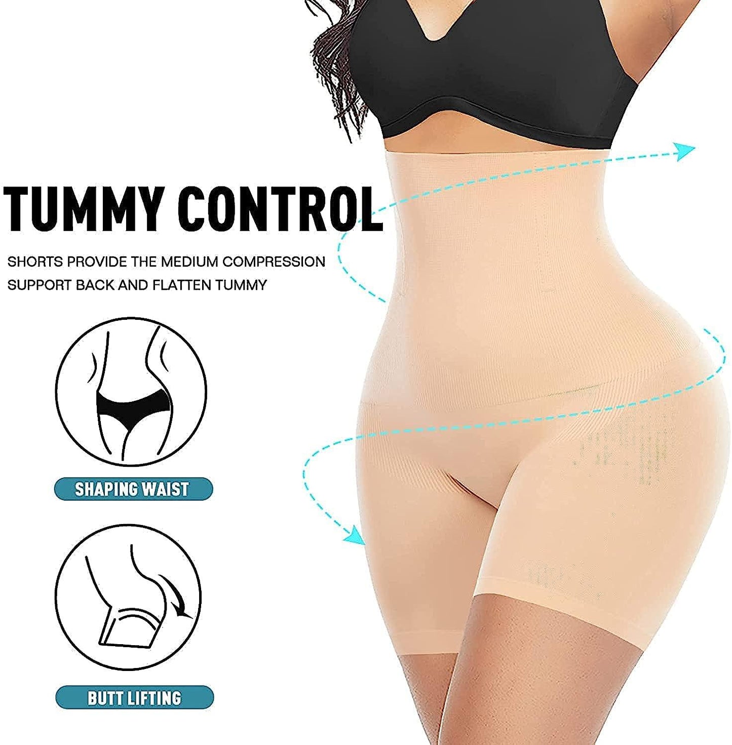4-in-1 Quick Slim Tummy, Back, Thighs, Hips Body Shaper