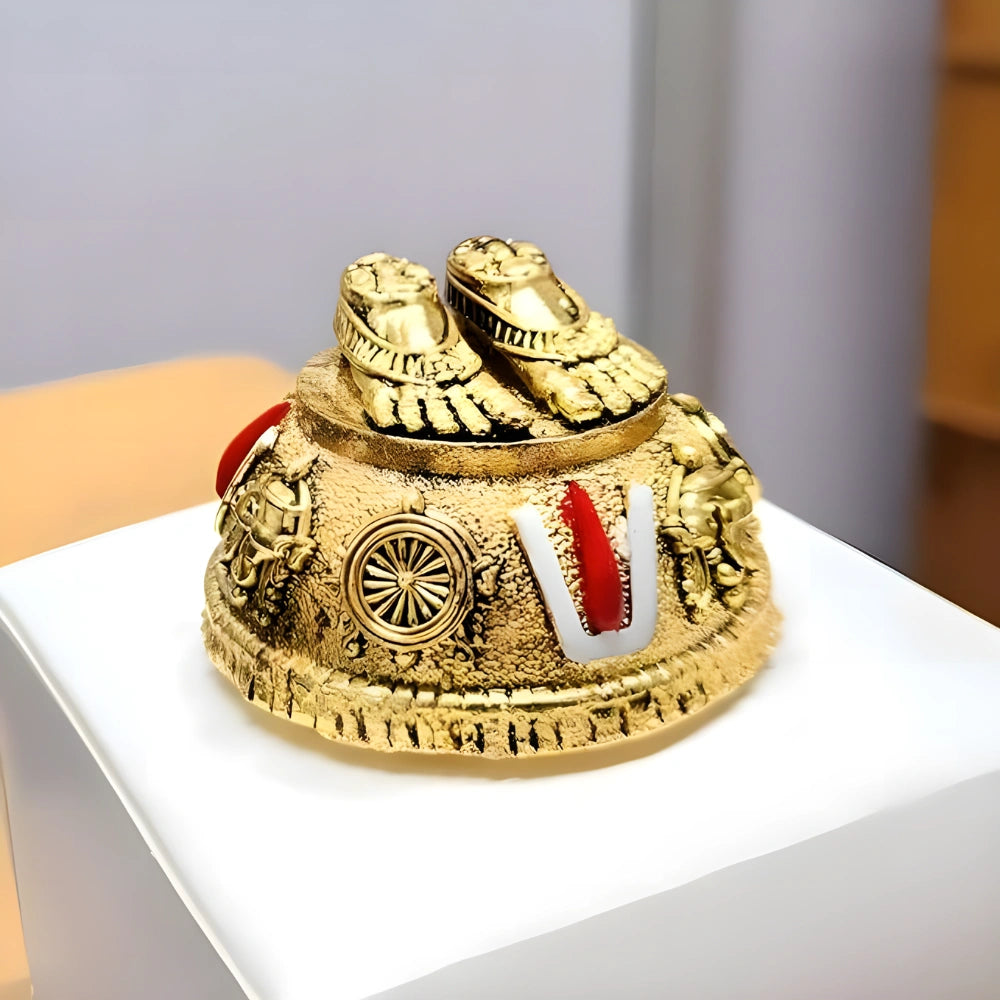 Gold Plated Balaji Padukas