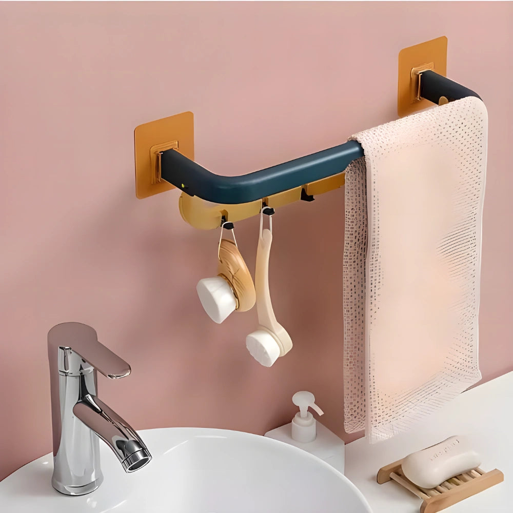 Space Saving Foldable Towel Rack