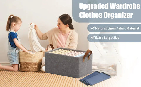 Flexi Fold Large Cloth Basket (Pack of 2)