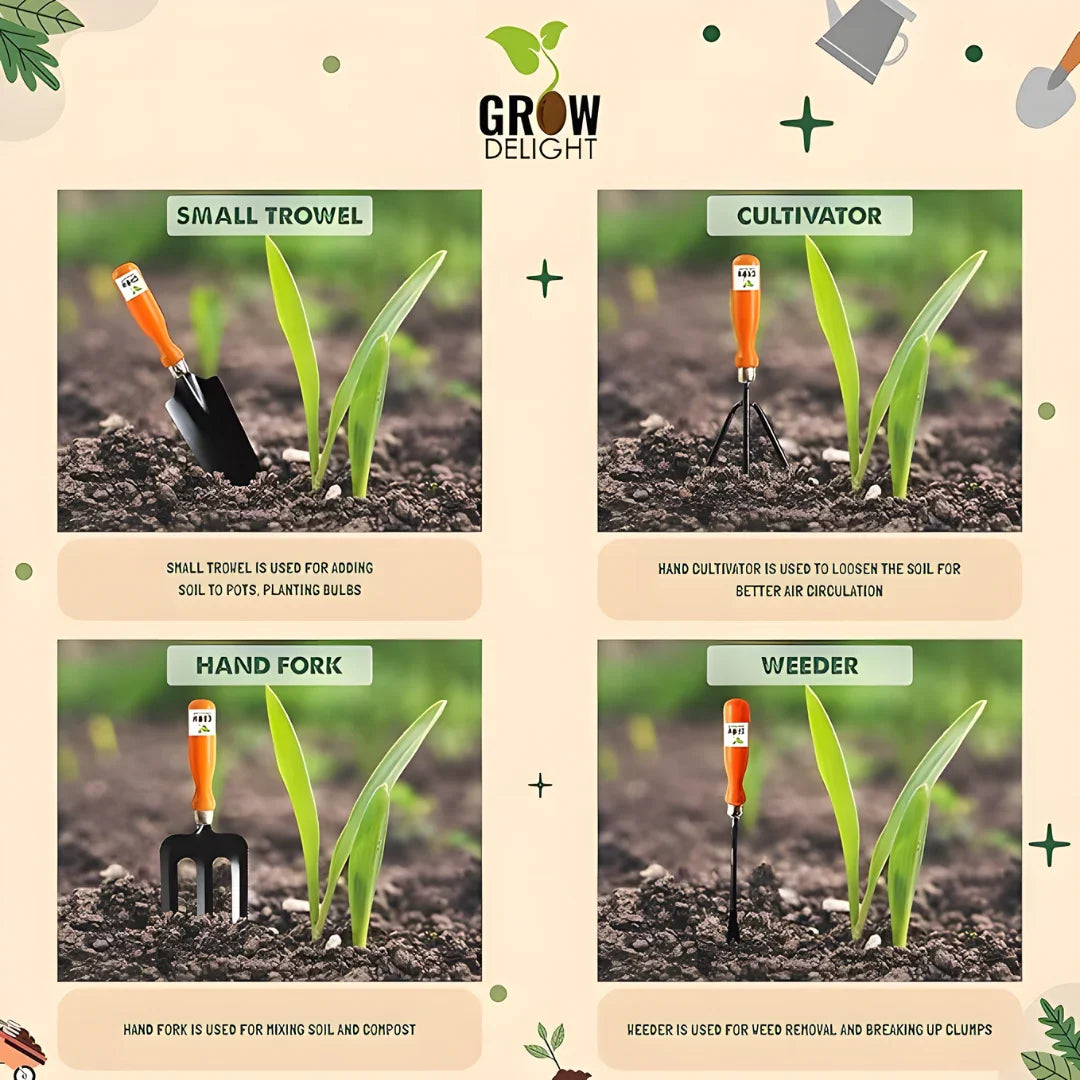 6 in 1 Garden Tools with Box