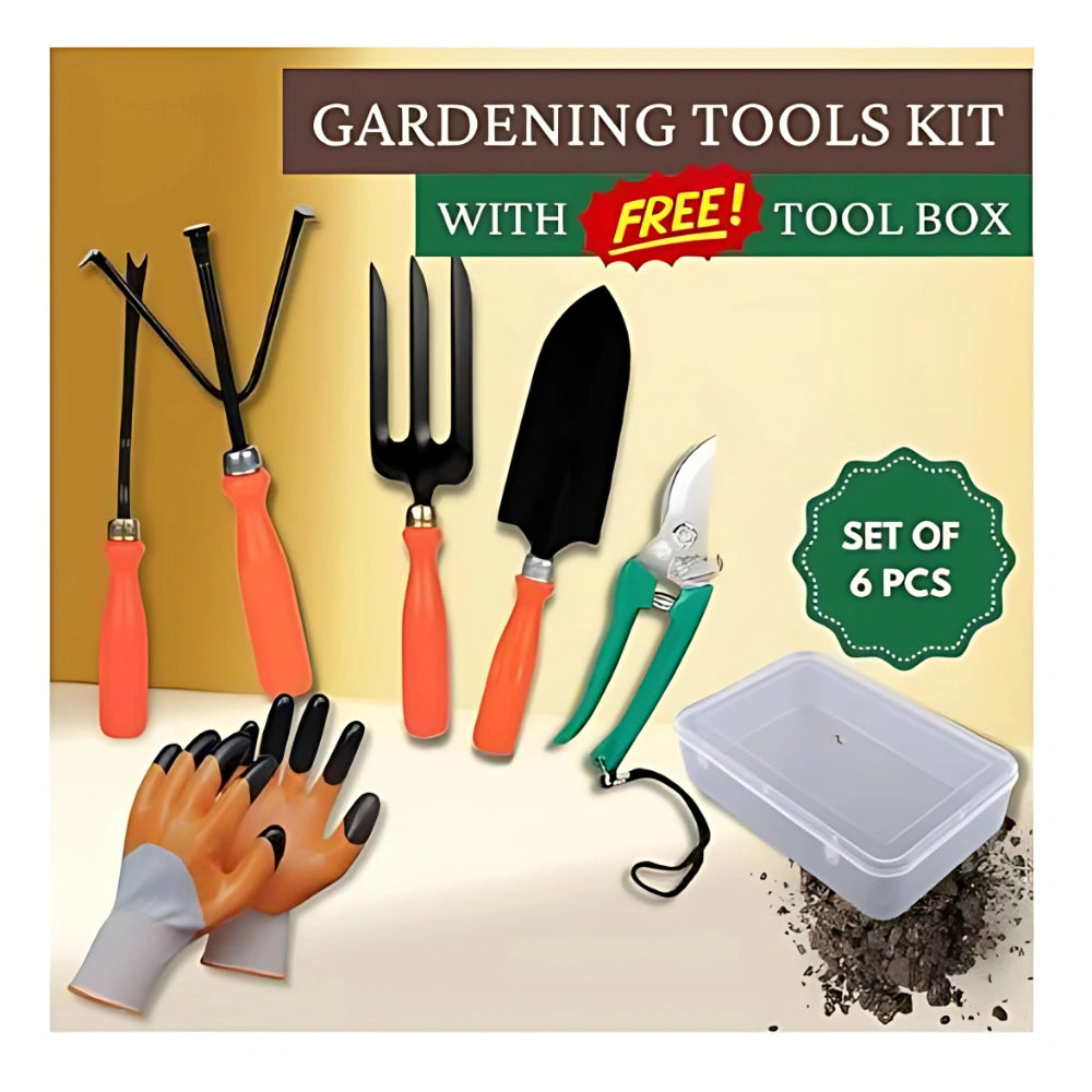 6 in 1 Garden Tool Set