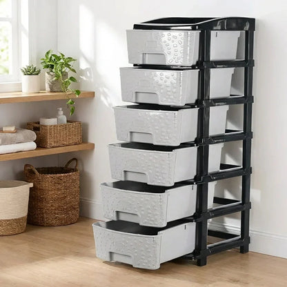 Best 6-layer plastic drawer organizer cabinet - household storage drawers | 2026 | fast shipping