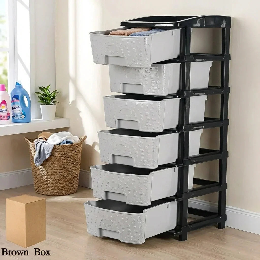 Best 6-layer plastic drawer organizer cabinet - household storage drawers | 2026 | fast shipping