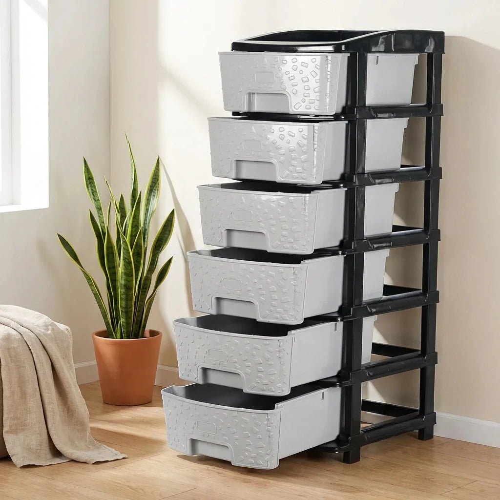 Best 6-layer plastic drawer organizer cabinet - household storage drawers | 2026 | fast shipping