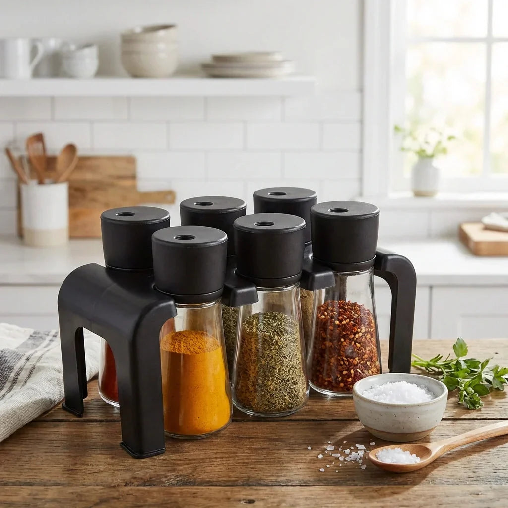Best 6-piece spice jar set - food storage containers | 2026 | fast shipping