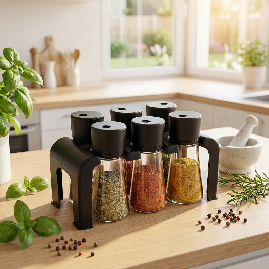 Best 6-piece spice jar set - food storage containers | 2026 | fast shipping