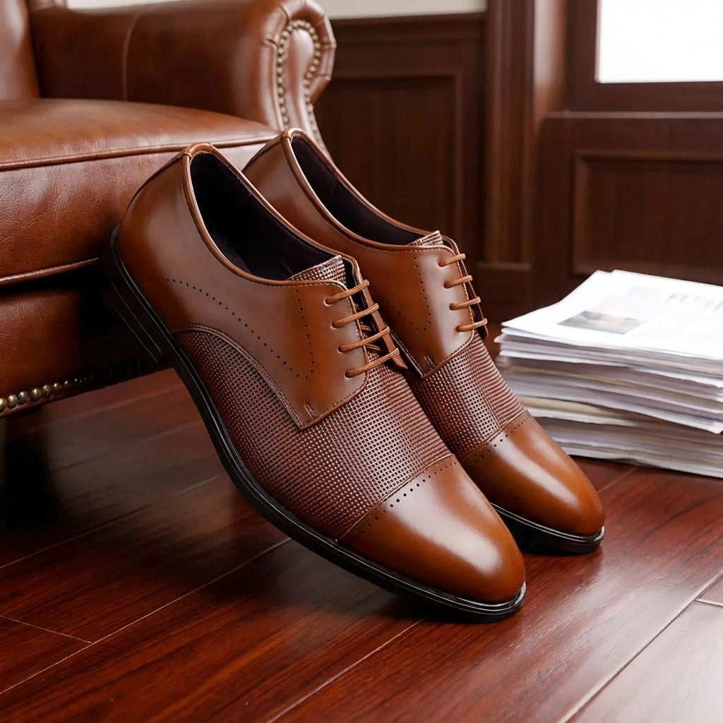 Polished Brown Dress Shoes