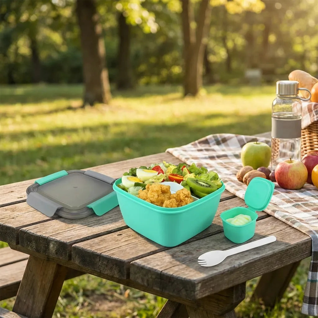 Lunch Box with 3 Compartments