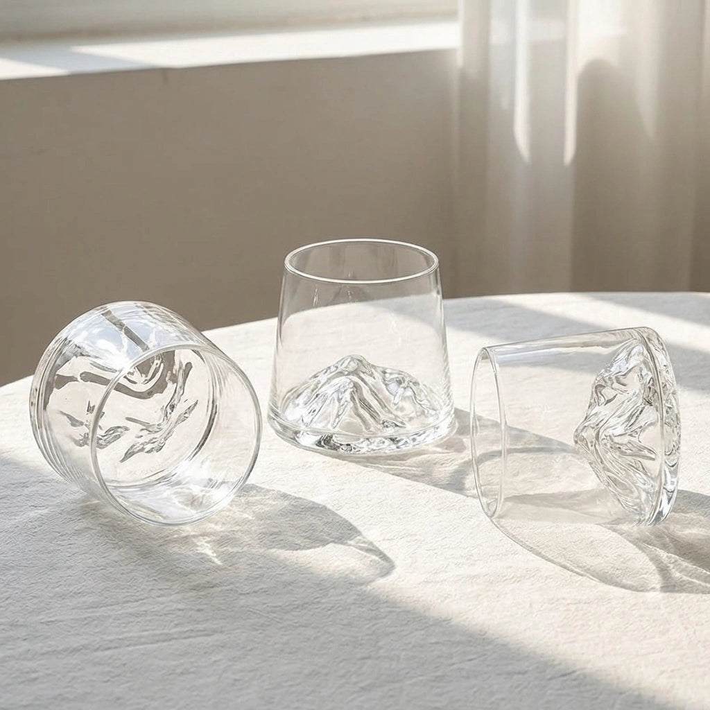 Japanese Mount Fuji Glass