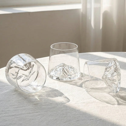 Japanese Mount Fuji Glass