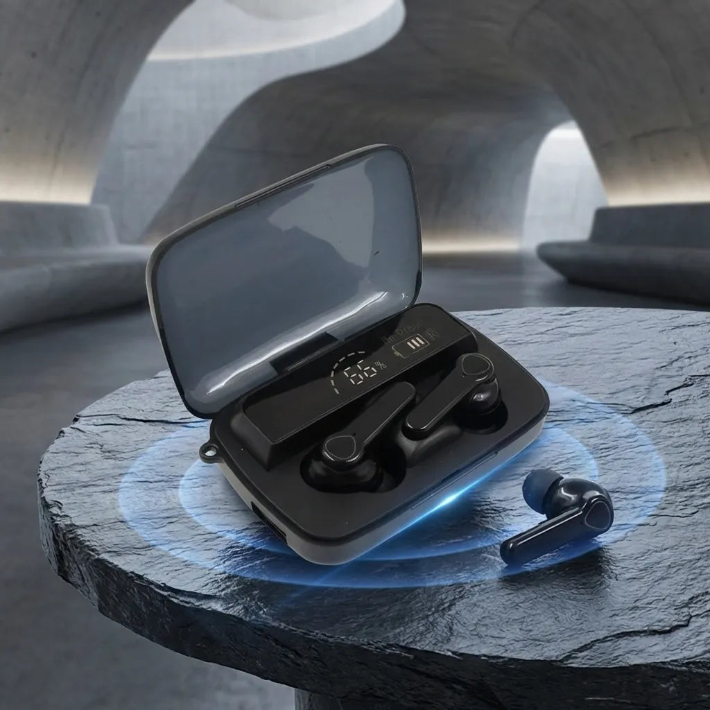 Wireless LED Display Earbuds