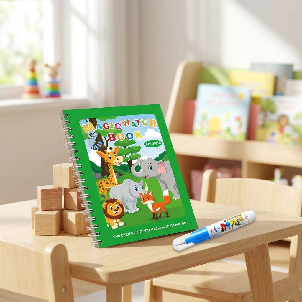 Reusable Magic Water Painting Book