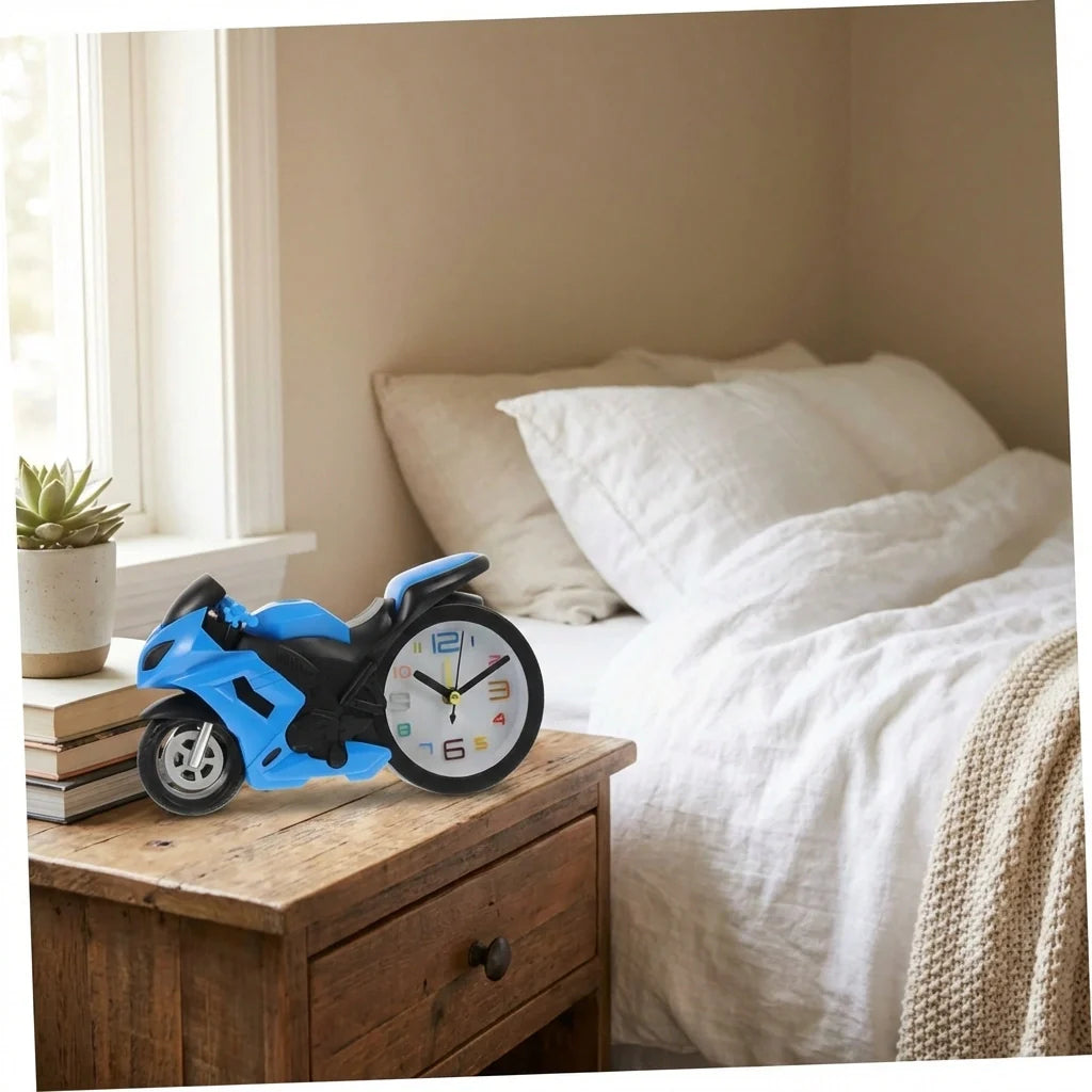 Fashioned Alarm Clock Novelty Retro Motorcycle