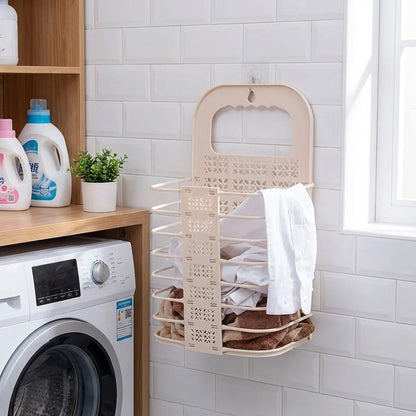 Wall-Mounted Collapsible Laundry Basket