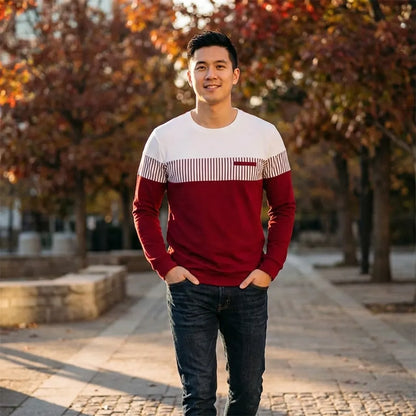 Maroon Block Style Tees