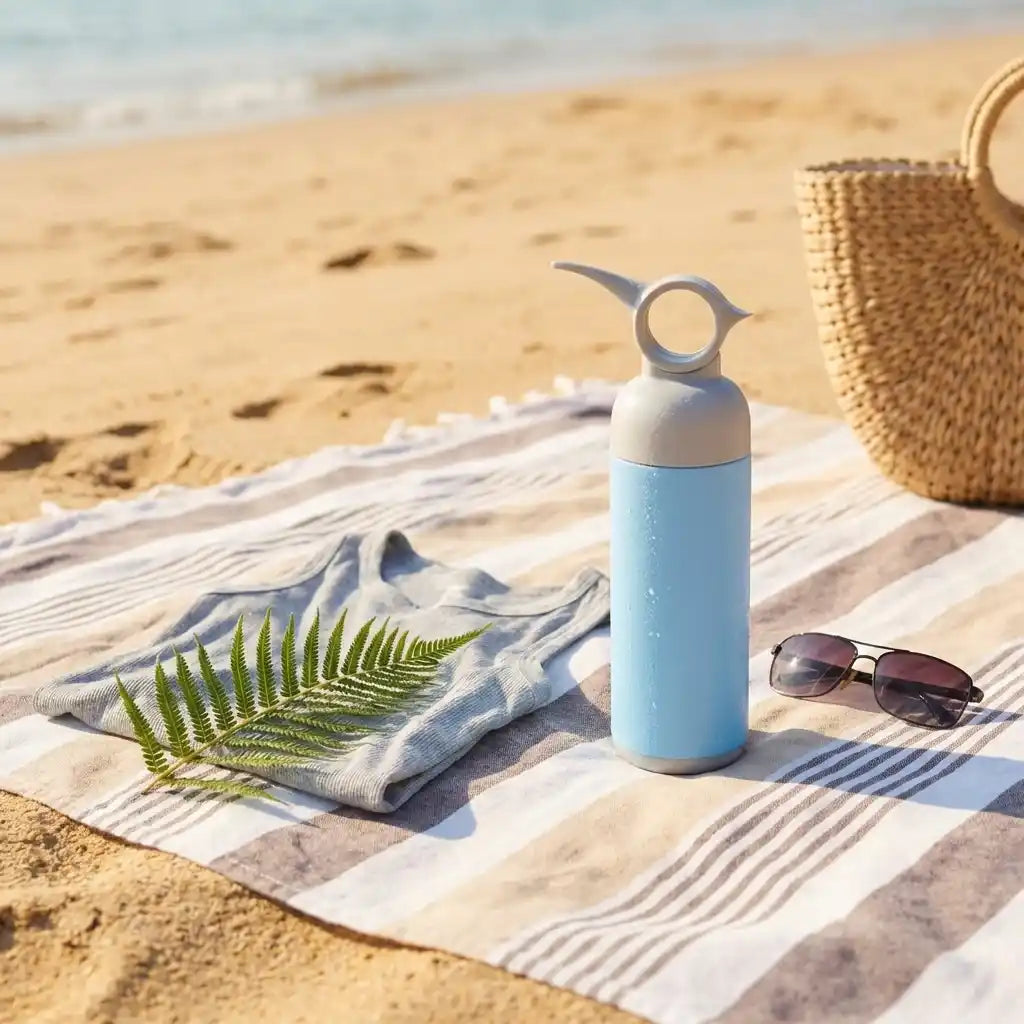 Best 6190 stainless steel water bottle with handle easy to carry fridge leak proof rust hot cold drinks gym sipper bpa