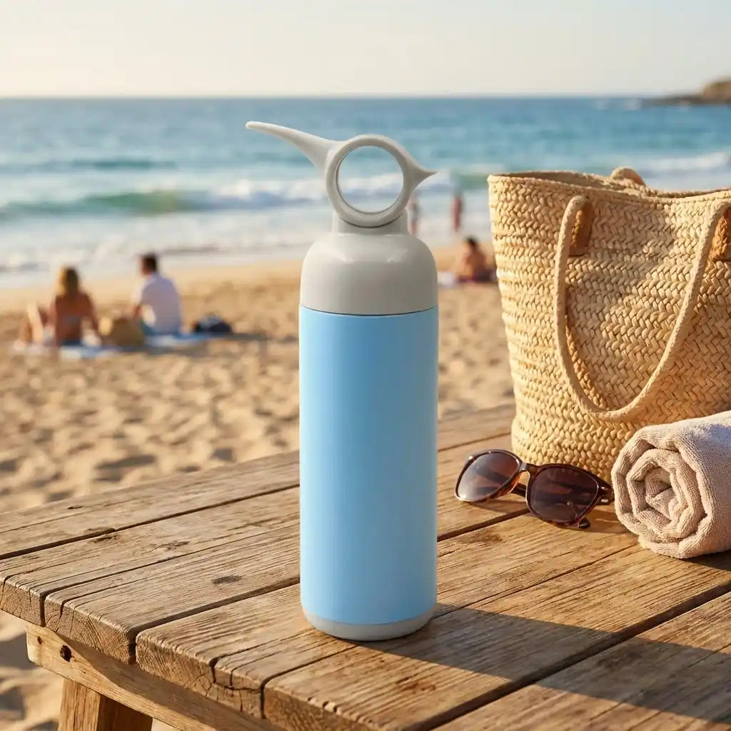 Best 6190 stainless steel water bottle with handle easy to carry fridge leak proof rust hot cold drinks gym sipper bpa