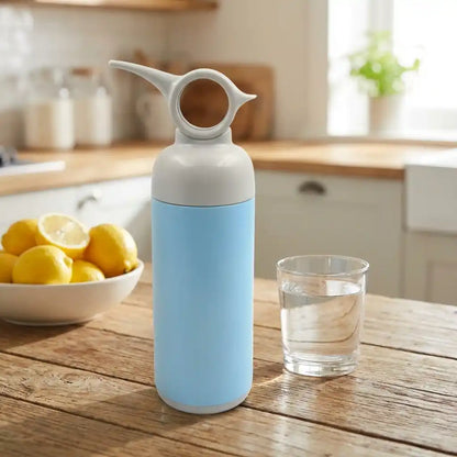 Best 6190 stainless steel water bottle with handle easy to carry fridge leak proof rust hot cold drinks gym sipper bpa